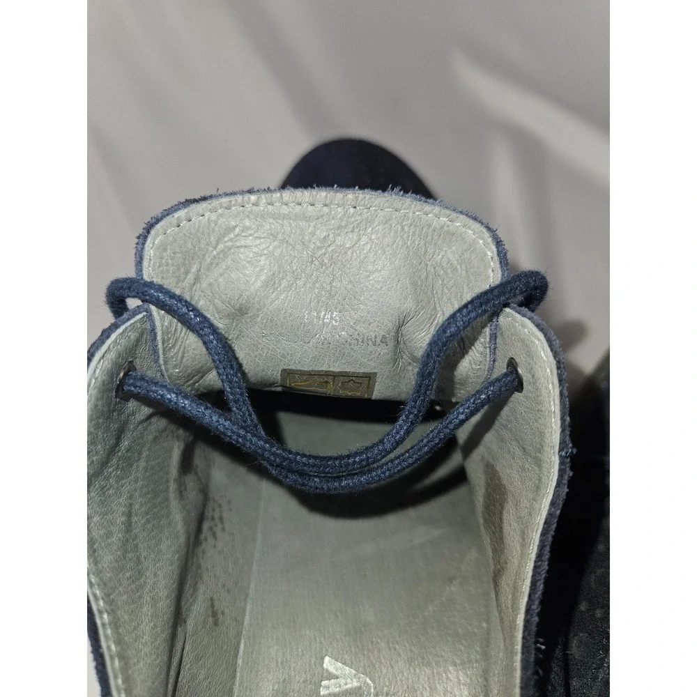 Anthony Miles Blue Suede Brogue‎ Shoes Clear Sole Men's Lace-Up Size 11 Shoes